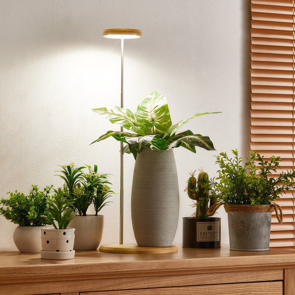 Embrace Greenery: The Eco-Friendly Bamboo Shell Indoor Grow Light-Yadoker
