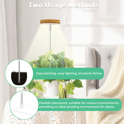 Bamboo Plant Light Strip with Acrylic Base,2pcs