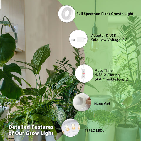 Ceiling Grow Light for Indoor Plants.1pcs