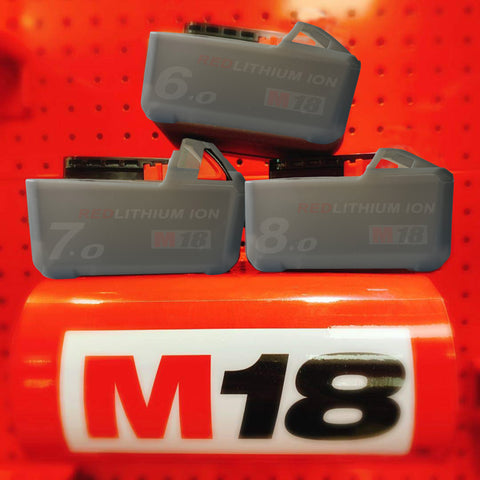 Silicone Protect case for Milwaukee M18 6.0 7.0Battery  3PCS