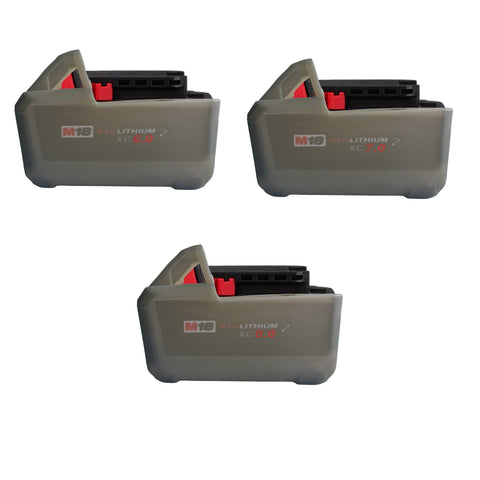 Silicone Protect case for Milwaukee M18 6.0 7.0Battery  3PCS