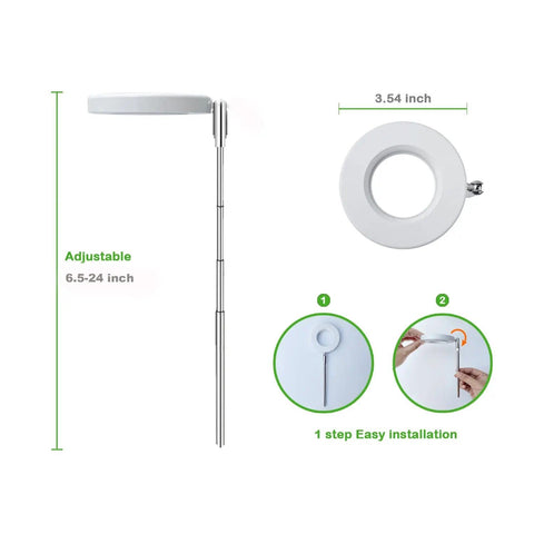 Basic White Plant Grow Light - Yadoker